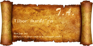 Tibor Auróra névjegykártya